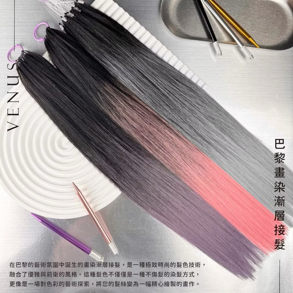【 Venus 維娜絲專業髮品】極致漸層畫染  巴黎畫染漸層接髮 ★ 賦予髮色新的輝煌