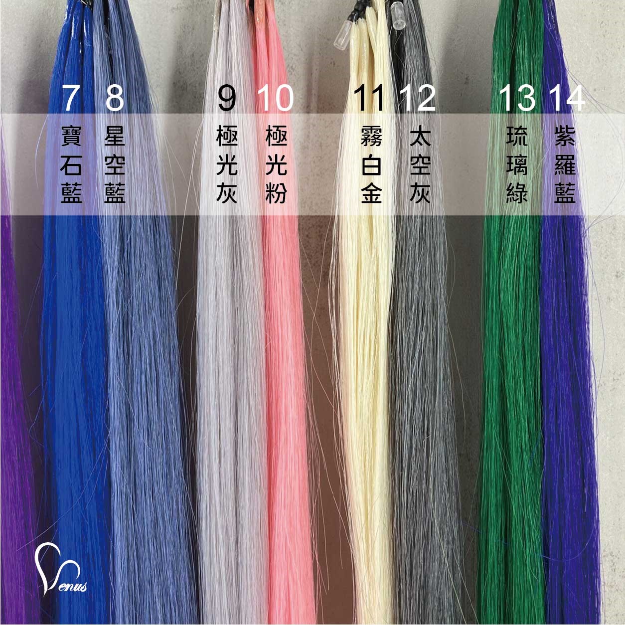 【 Venus 維娜絲專業髮品】彩色髮片 ★ 將色彩的繽紛融入您的生活