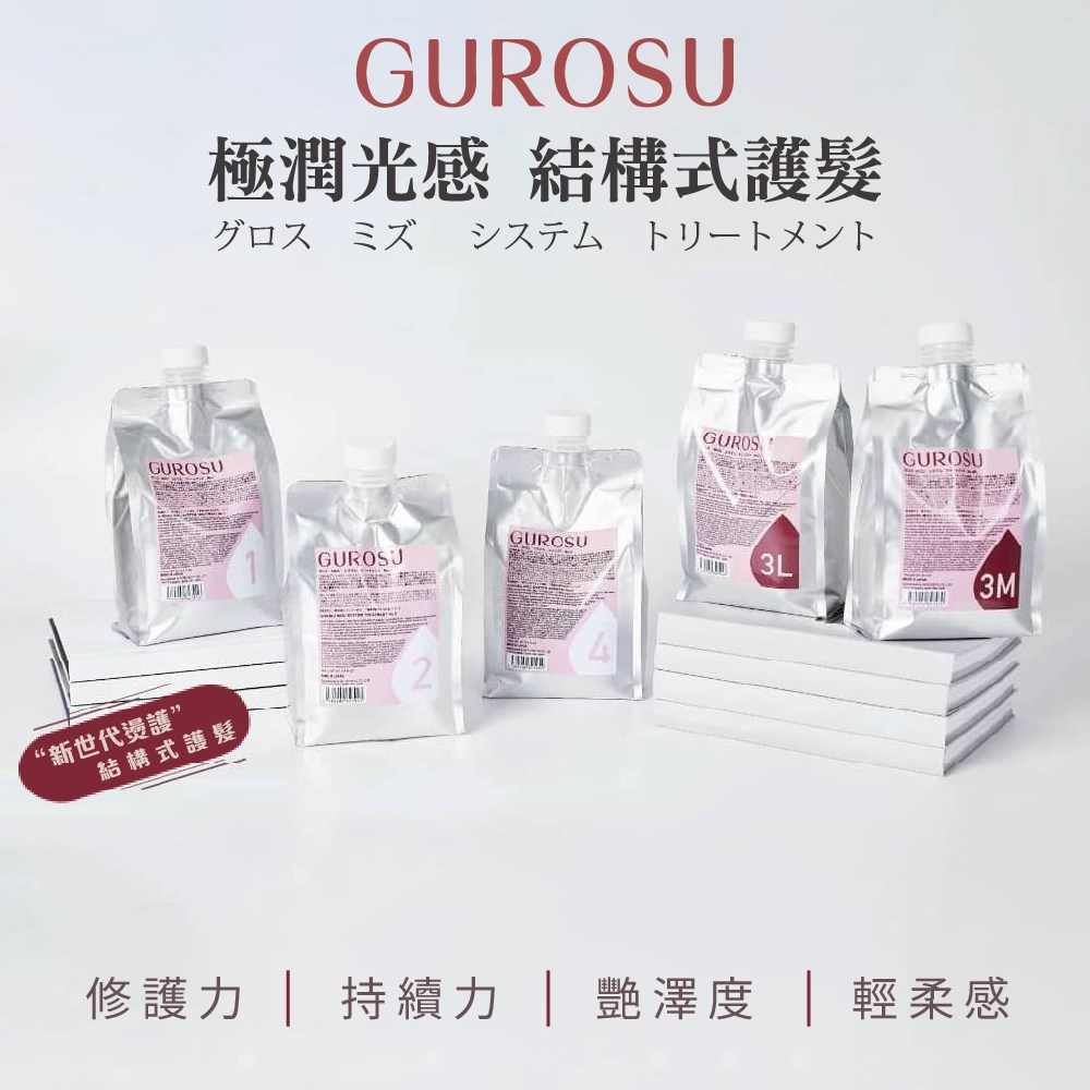 【 Venus 維娜絲專業髮品】日本原裝💯Gurosu極潤光感 燙護結構式護髮 完美維持捲度