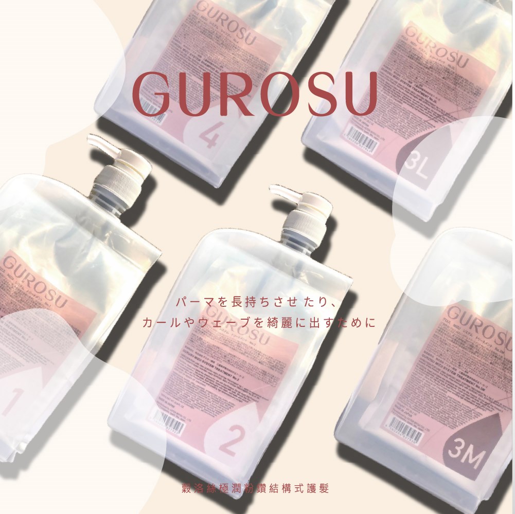 【 Venus 維娜絲專業髮品】日本原裝💯Gurosu極潤光感 燙護結構式護髮 完美維持捲度