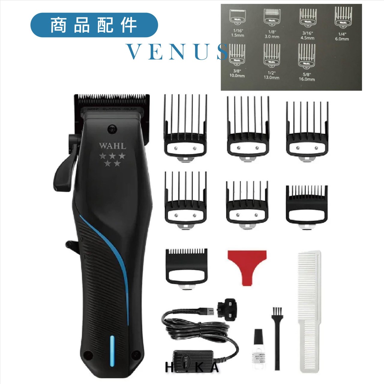 【 Venus 維娜絲專業髮品】WAHL VAPOR 創F32 新世代無線電剪 華爾 五星系列 無線 電推剪 輕量快充