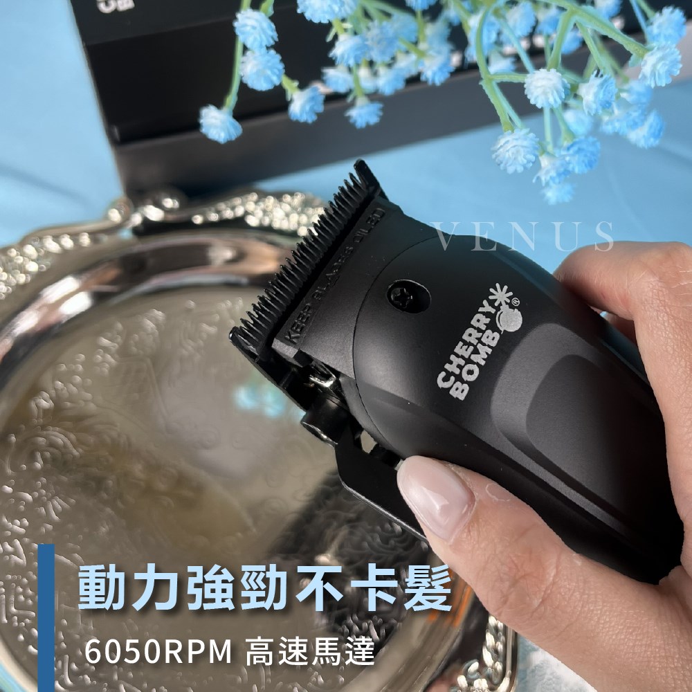 【Venus維娜絲專業髮品】CHERRY BOMB  櫻桃炸彈 聯名款 FLORA 電剪 理髮器男士專業 電推剪 沙龍用