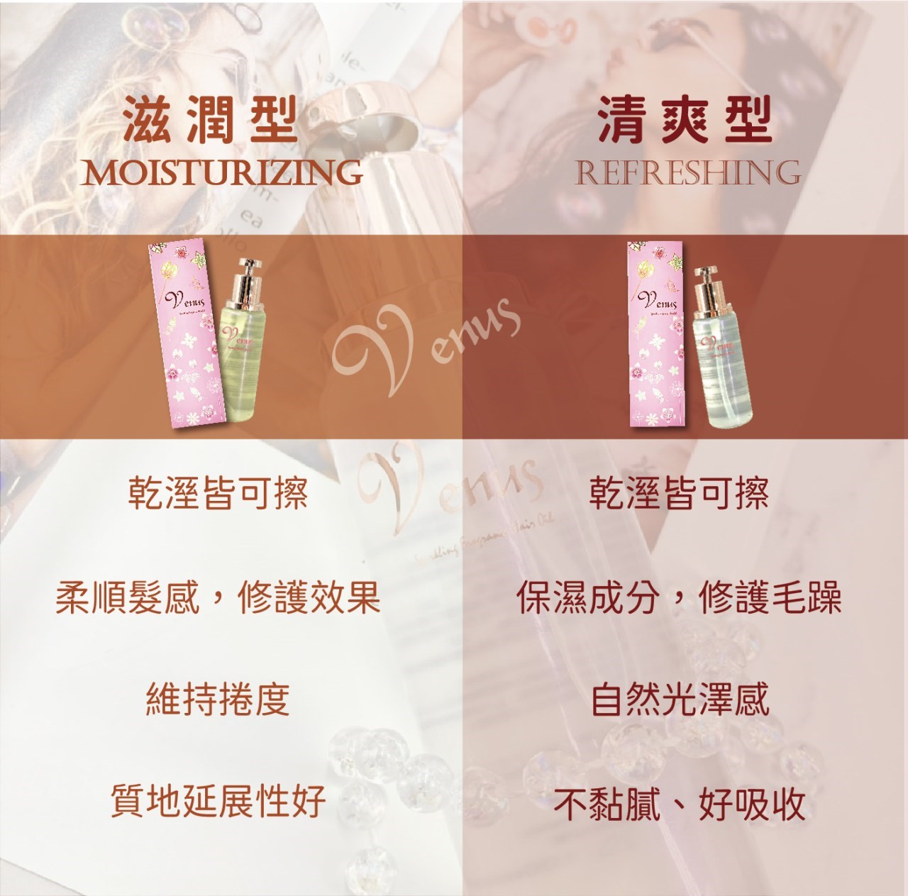 【Venus 維娜絲專業髮品】奇煥耀動香氛果油 摩洛哥堅果油 100ml